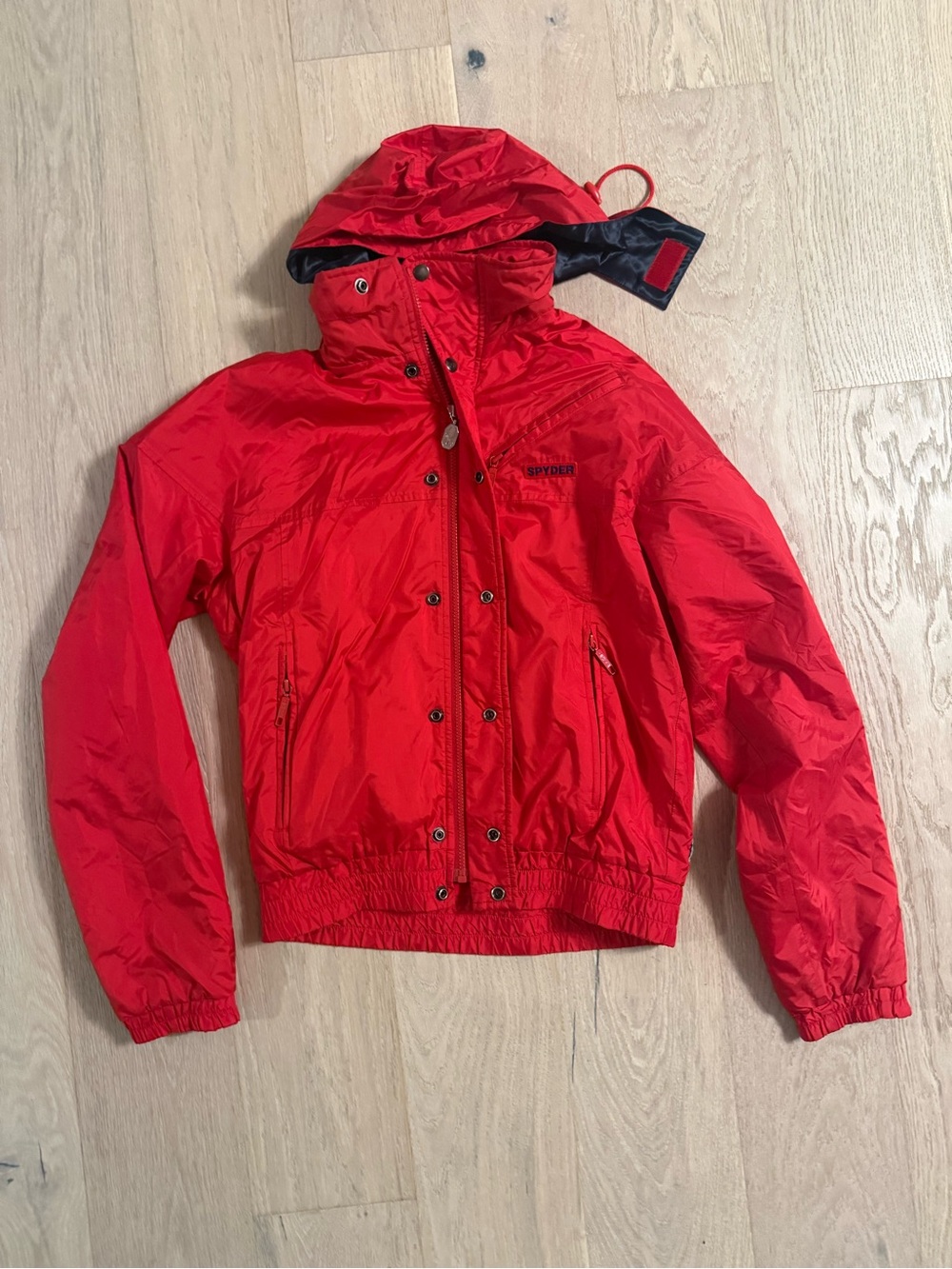 Vintage Spyder Entrant Thinsulate Ski Jacket Red Hooded Men’s Size Small